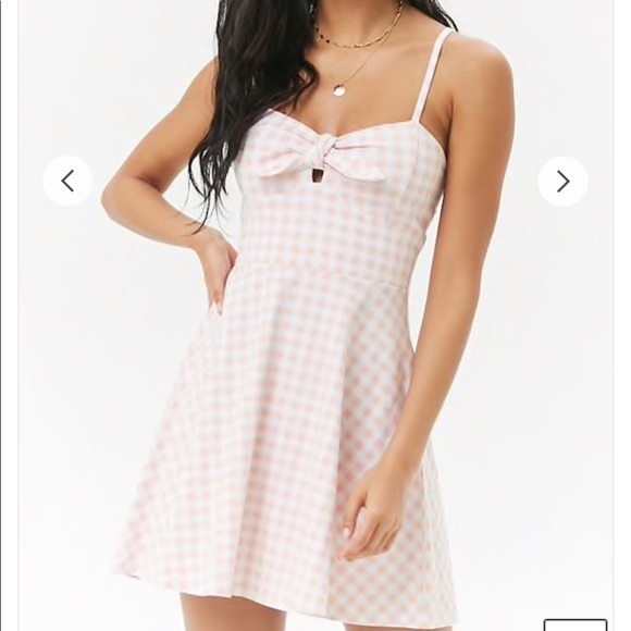 pink gingham sundress